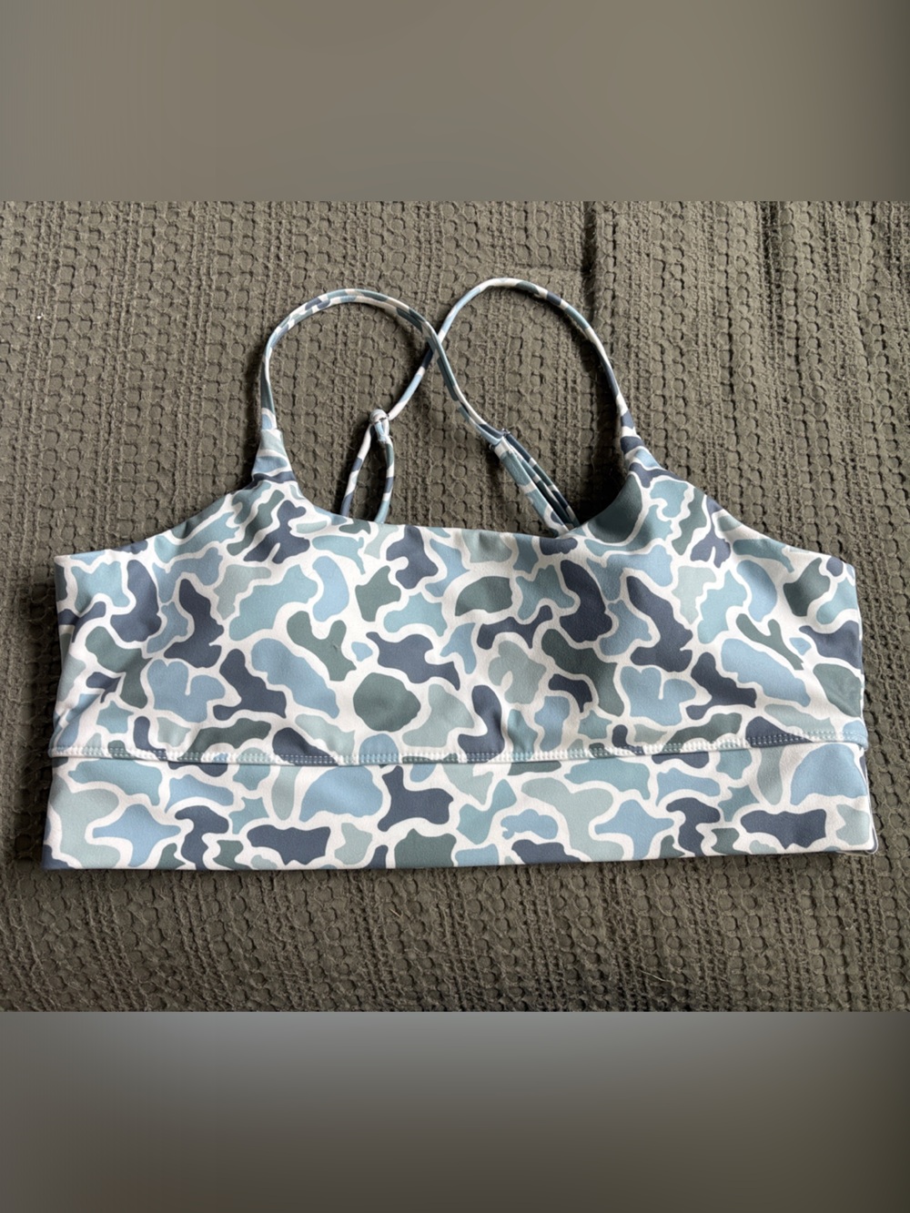 Women’s Light Blue Camo Local Girl Sports Bra XL